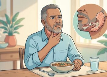 A região embaixo da língua incha e dói assim que você começa a comer? Uma pedra pode bloquear a saída da saliva