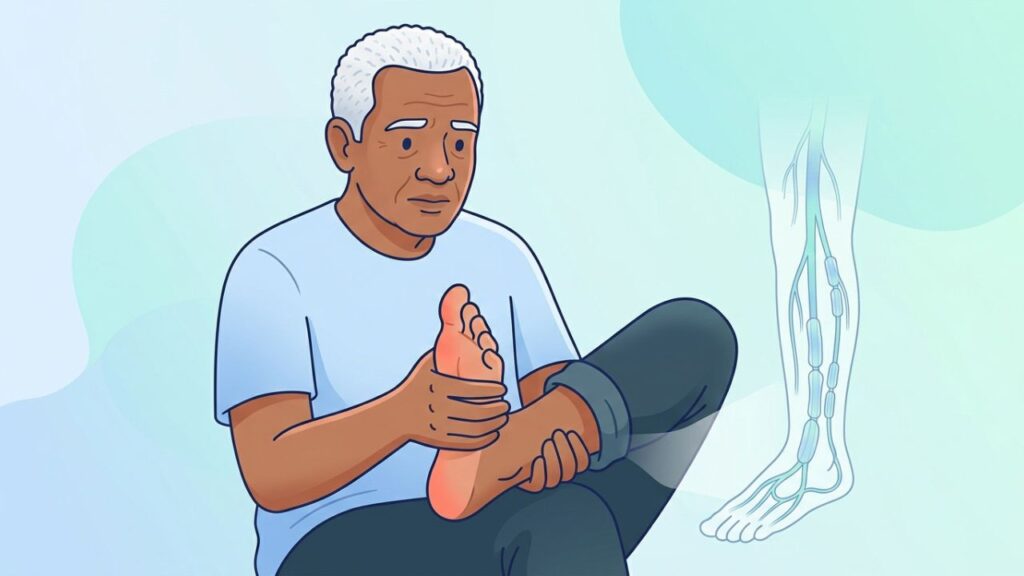 Dormência nos pés pode ser um sinal precoce de deficiência nutricional.