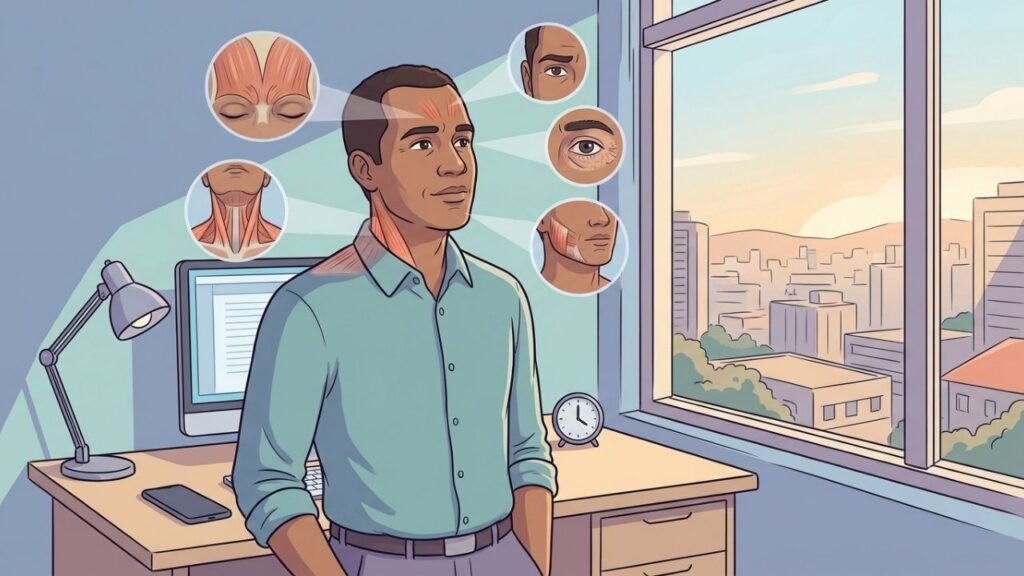 Pausas visuais e relaxamento muscular ajudam a reconhecer gatilhos da dor.
