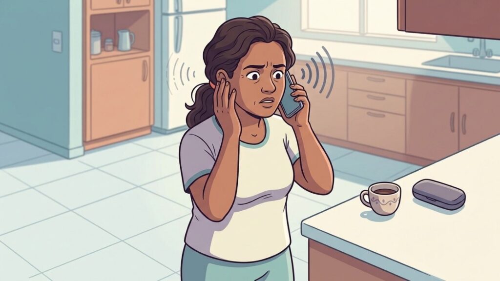 Ouvido cheio, zumbido e sons distorcidos podem indicar surdez súbita.