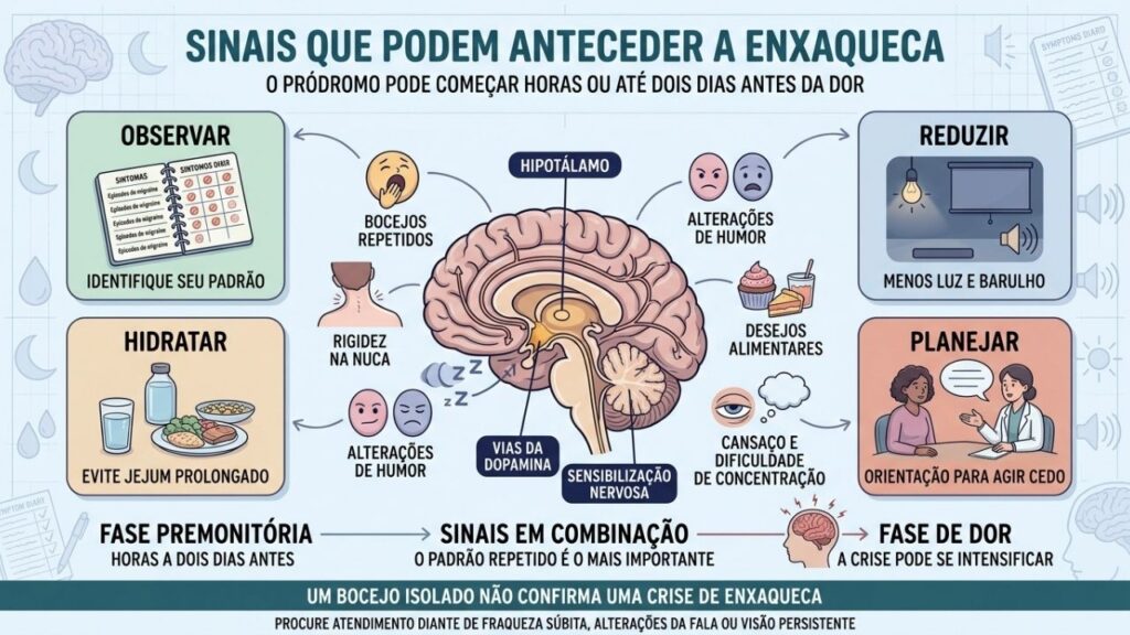 Observar padrões, reduzir estímulos, hidratar-se e planejar o tratamento facilita o manejo precoce.