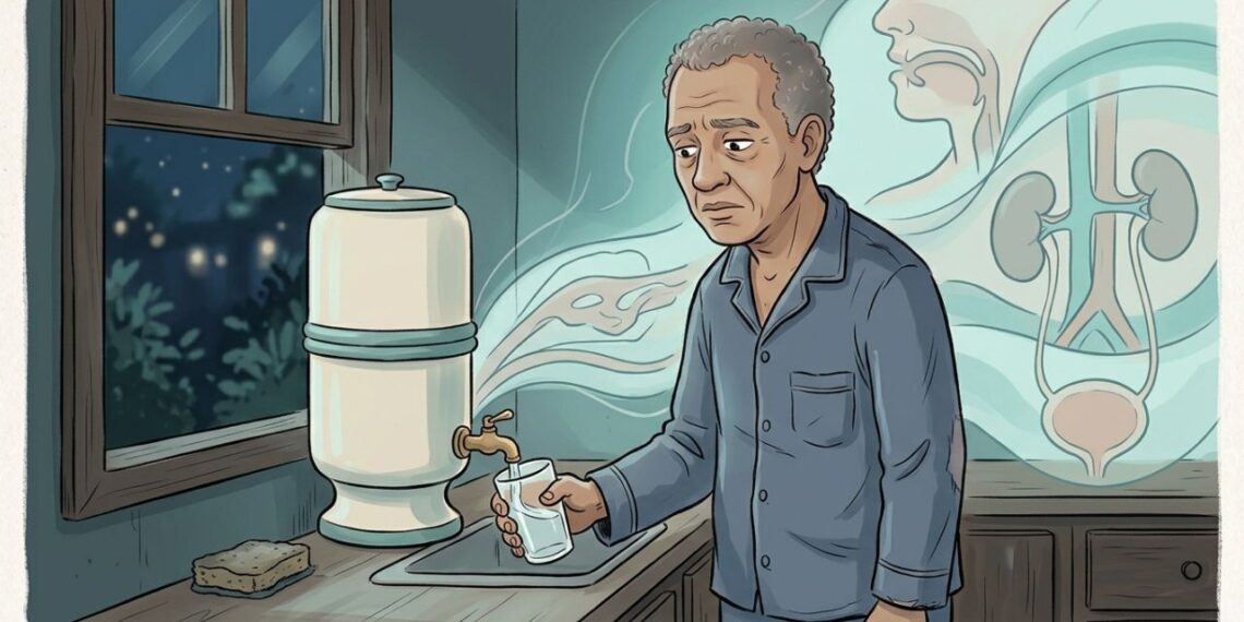 O que significa sentir muita sede durante a noite?