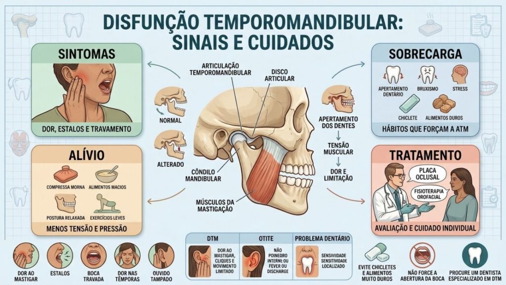 Sintomas, sobrecarga e cuidados ajudam a compreender a disfunção temporomandibular