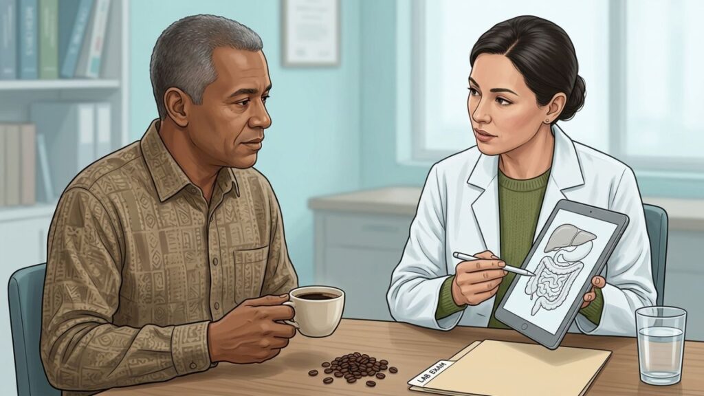 Café sem açúcar pode integrar hábitos favoráveis ao metabolismo hepático.