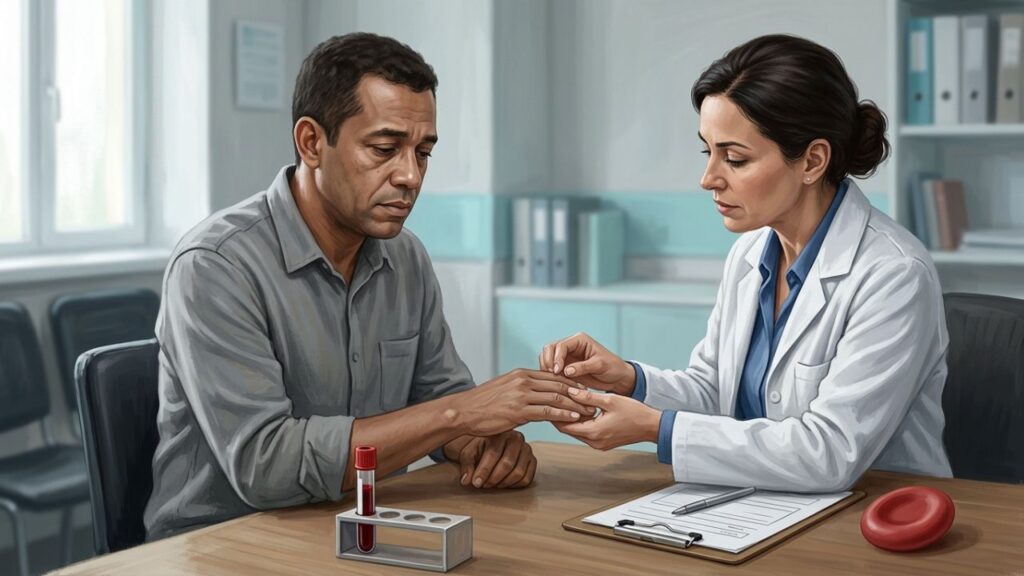 Palidez no rosto e cansaço persistente podem indicar anemia.