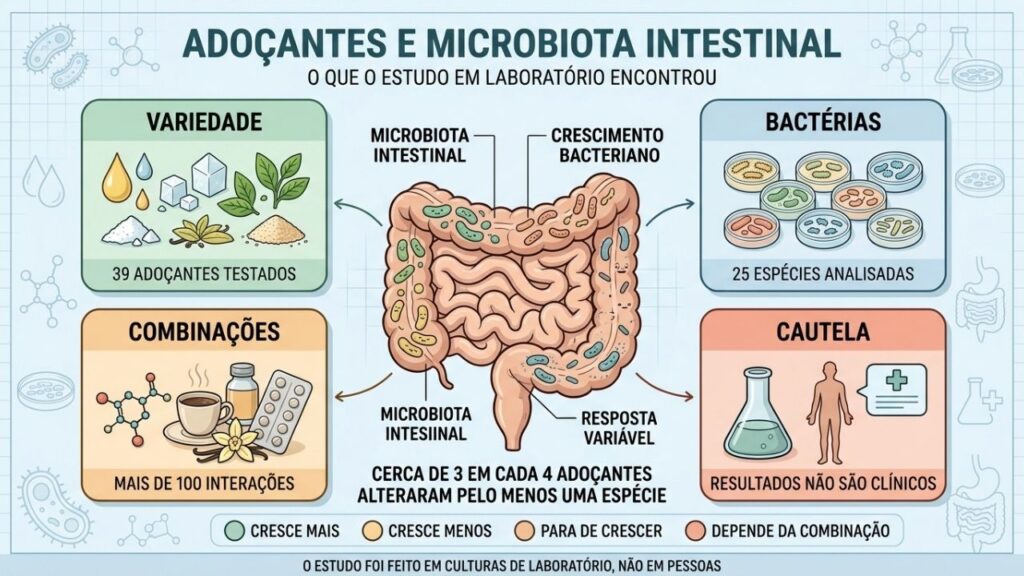 Variedade, combinações e cautela ajudam a interpretar os efeitos sobre a microbiota.
