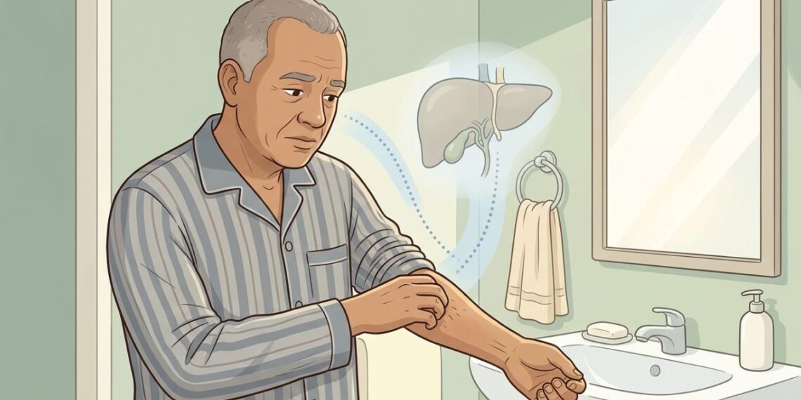 A coceira persistente no corpo nem sempre é pele seca, mas pode ser sinal no fígado ou na vesícula