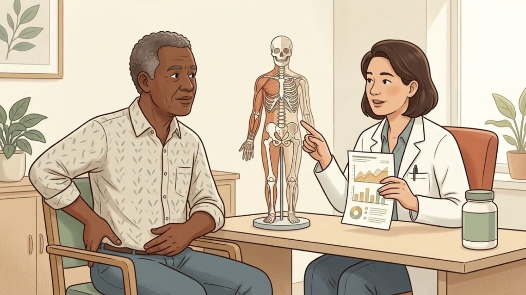 Exames ajudam a diferenciar deficiência nutricional de outras causas osteomusculares.