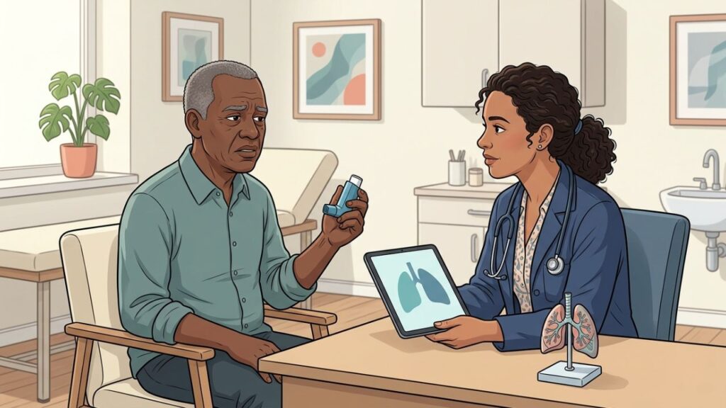 Tratamentos sem melhora podem sinalizar uma doença pulmonar ainda não identificada.