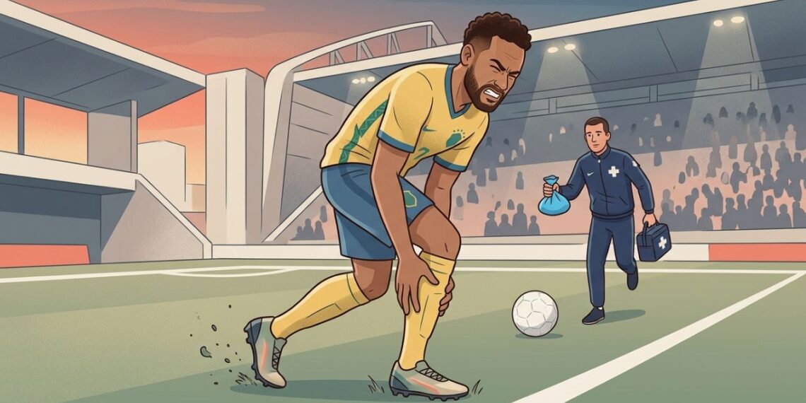Neymar de fora de novo? Veja o que é a lesão de grau 2 na panturrilha direita do jogador
