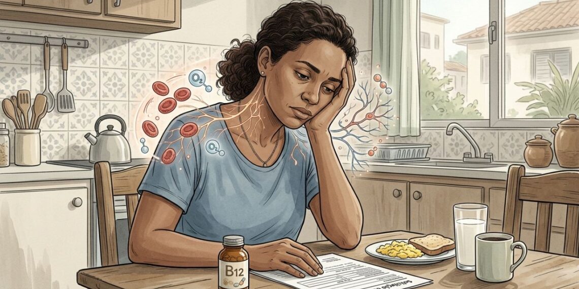 Cansaço constante durante o dia nem sempre é falta de sono: estudo liga fadiga persistente a deficiência de vitamina B12 ignorada