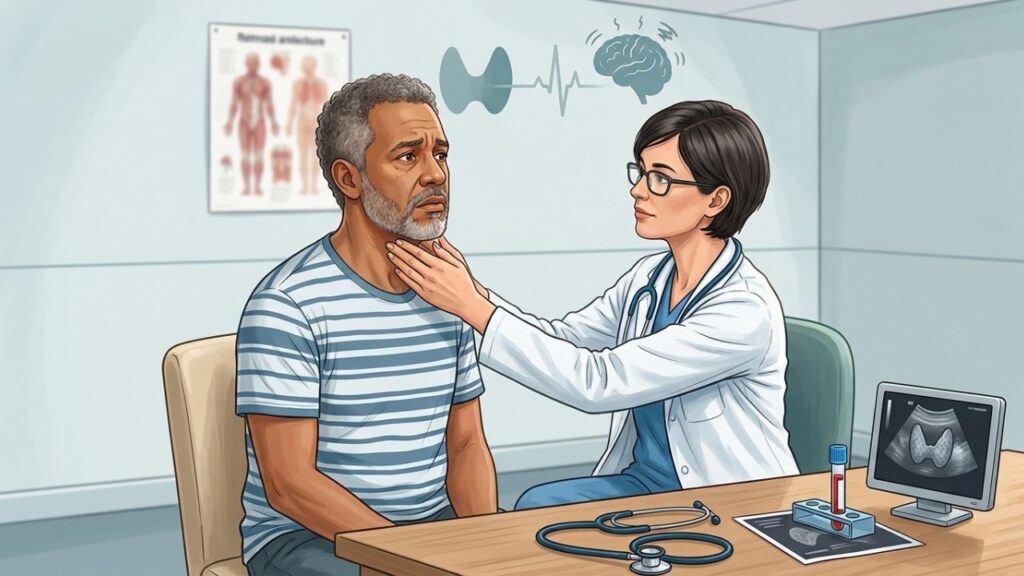 Insônia, tremor e coração acelerado podem ter origem hormonal.