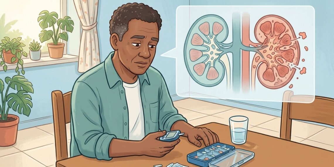 O que acontece com os rins quando o diabetes fica descontrolado por anos sem tratamento