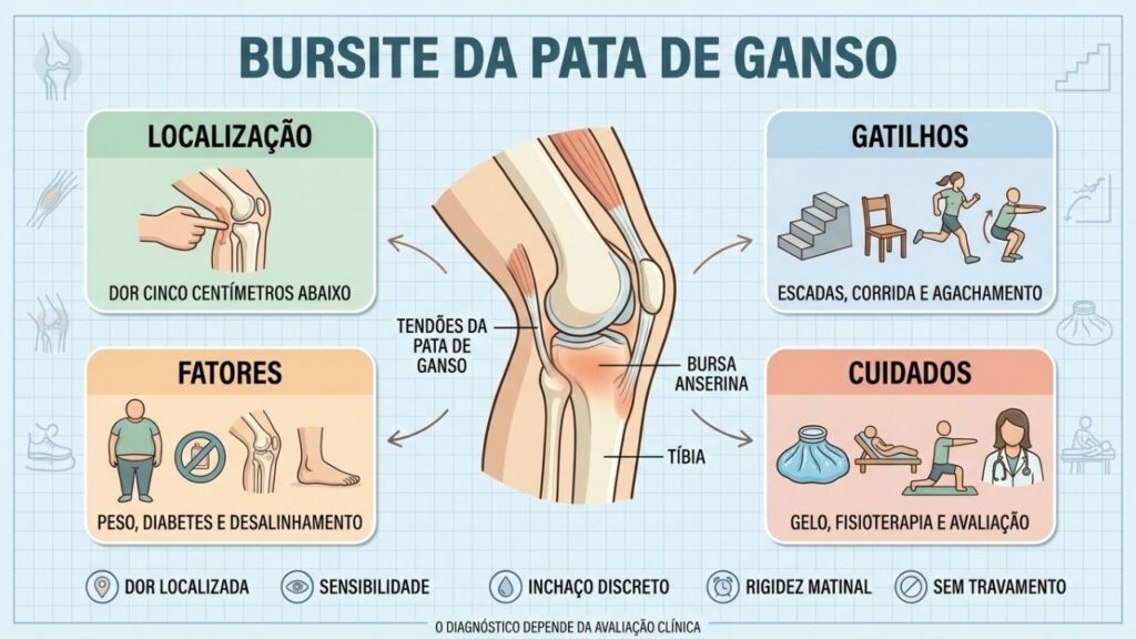 Localização, gatilhos, fatores e cuidados ajudam a reconhecer a síndrome anserina.