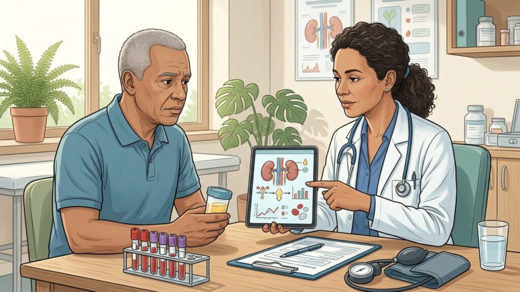 Inchaço leve e cansaço podem surgir antes do diagnóstico renal.
