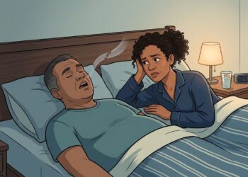 Ronco alto e pausas na respiração durante o sono podem afetar a pressão, o metabolismo e a saúde sexual masculina
