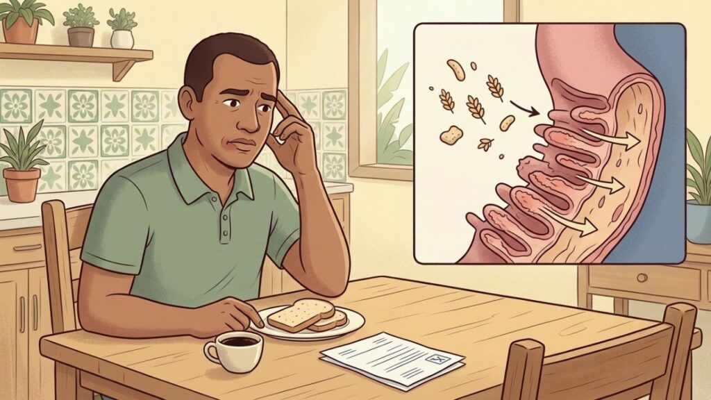 Aftas, enxaqueca e cansaço podem anteceder os sintomas intestinais clássicos.