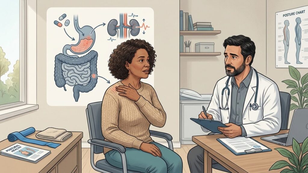 Anti-inflamatórios frequentes podem afetar estômago, rins e pressão arterial.