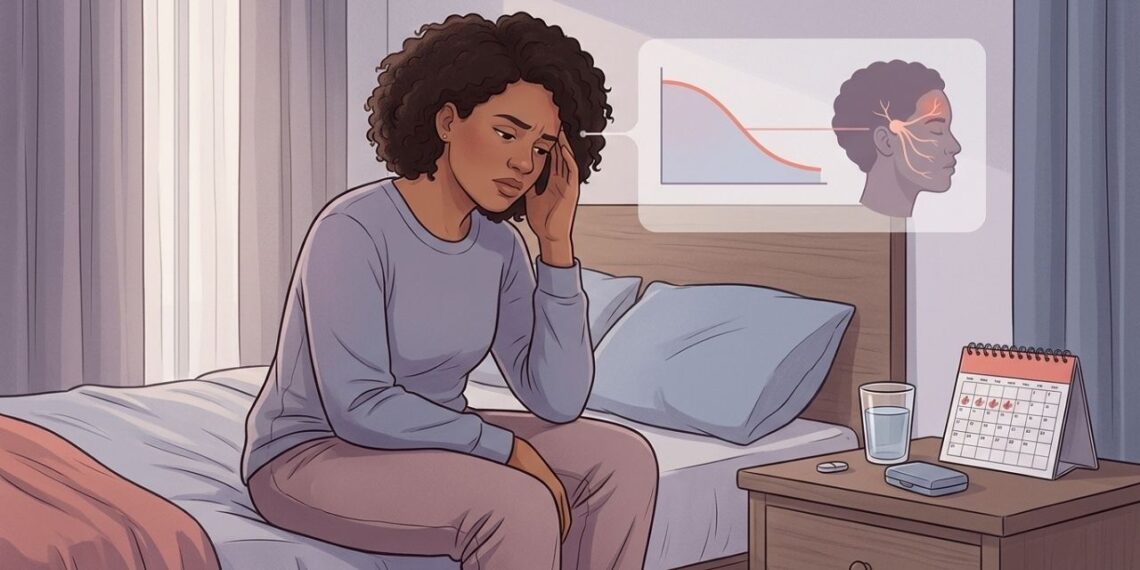 O período do mês em que a enxaqueca piora nas mulheres, segundo estudos