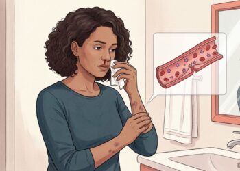 Hematomas frequentes junto com sangramento no nariz ou na gengiva podem indicar alteração nas plaquetas ou na coagulação