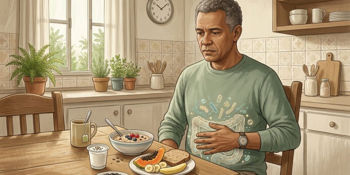 Acordar com a barriga inchada e desconforto abdominal com frequência pode ser um sinal precoce de alteração na microbiota intestinal que pede investigação