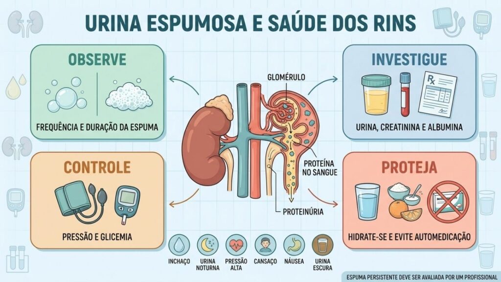 Observação, exames, controle metabólico e prevenção ajudam a proteger os rins.