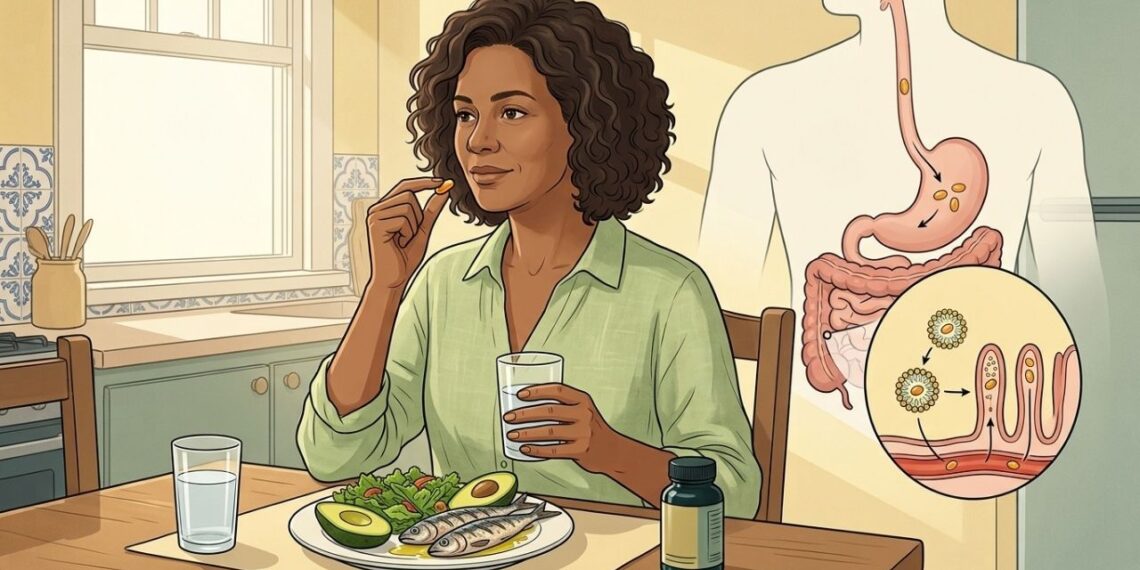 Vitamina D deve ser tomada em jejum ou com comida? Muitos seguem uma orientação antiga, mas evidências recentes mostram o oposto