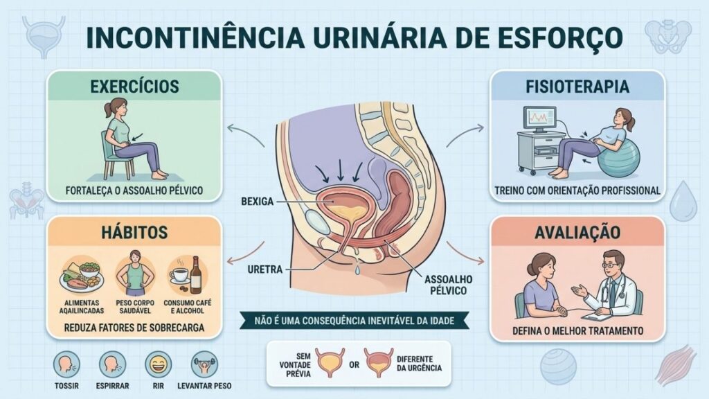 Exercícios, fisioterapia, hábitos e avaliação formam a base do tratamento.