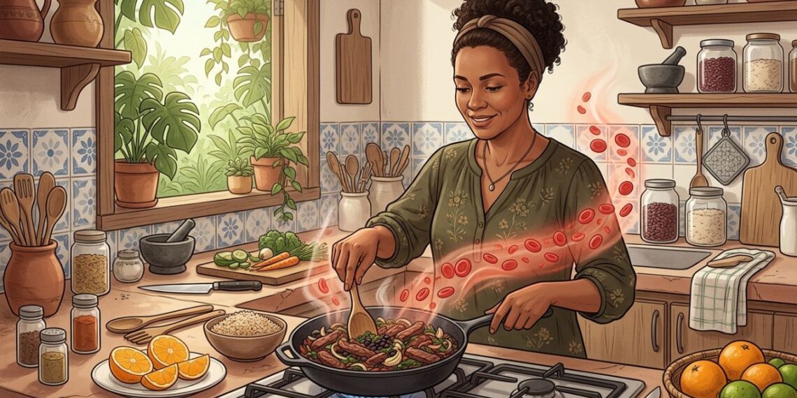 A melhor forma de consumir ferro para apoiar a energia e prevenir anemia depois dos 40 anos
