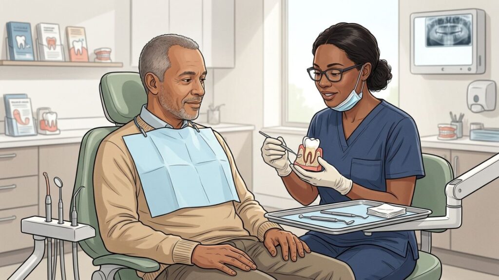 Cuidar da gengiva exige fio dental, língua limpa e escovação suave.