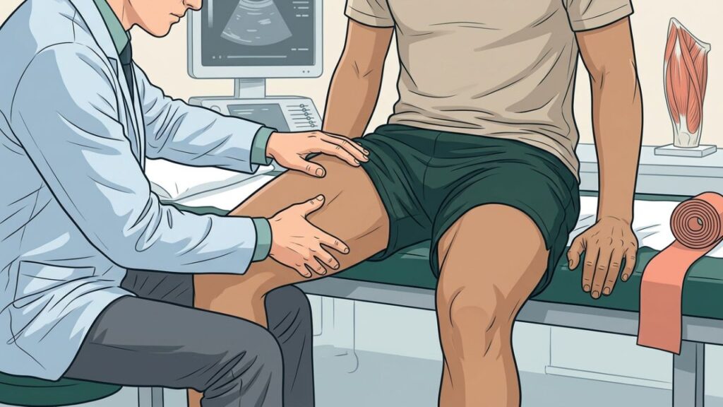 Dor na virilha durante o futebol pode indicar lesão no adutor.