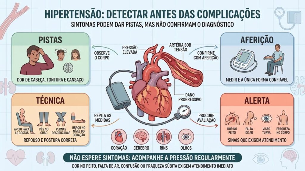 Pistas, aferição correta, técnica adequada e sinais de alerta orientam a prevenção.