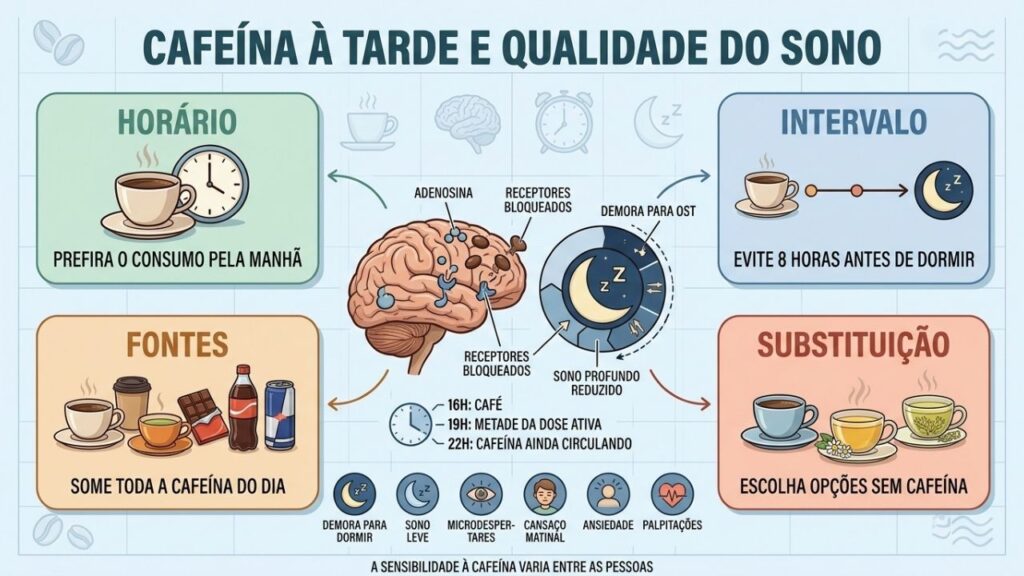 Horário, intervalo, fontes e substituições ajudam a preservar o sono profundo.