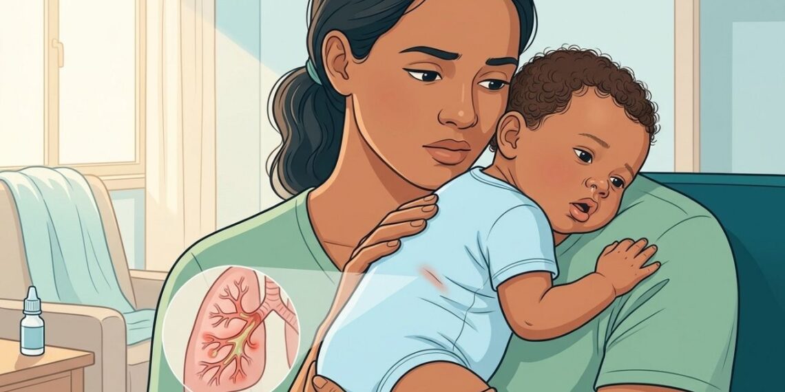 Sinais de bronquiolite em bebês que indicam dificuldade para respirar e exigem atendimento imediato