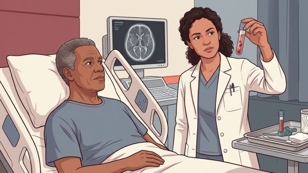 Partículas plásticas no sangue foram investigadas após o início do derrame.