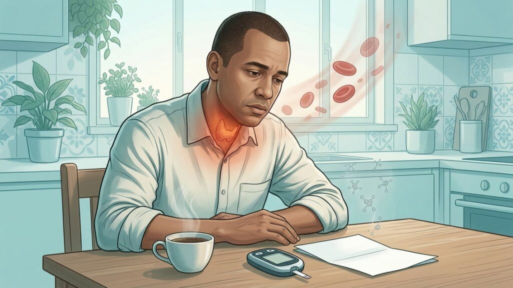 Cansaço persistente pode indicar anemia, tireoide ou glicose desregulada.
