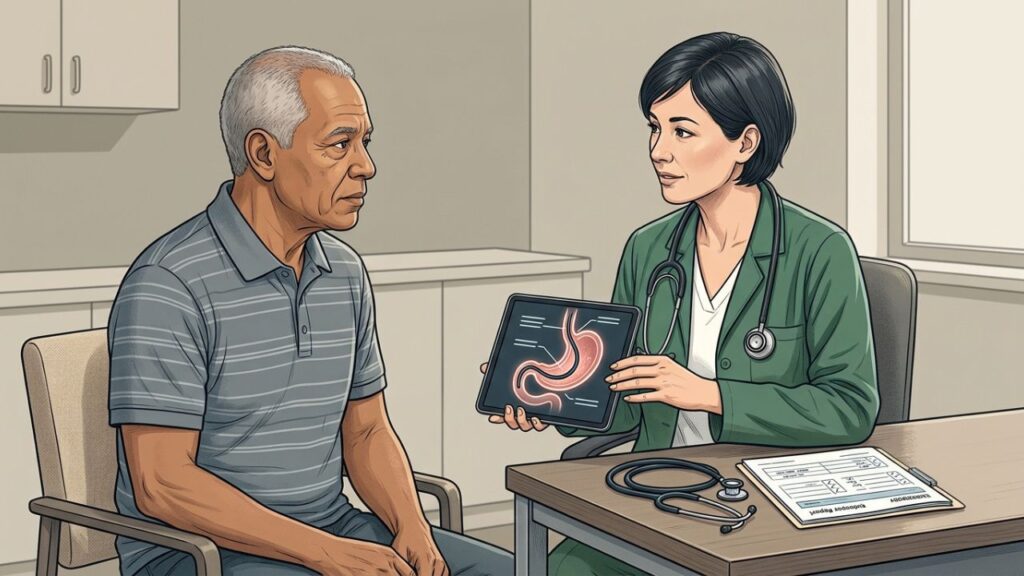 Dor persistente no estômago exige avaliação para evitar complicações.