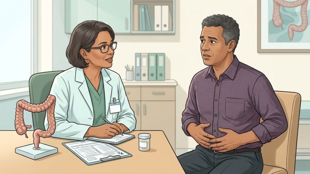 Dor abdominal recorrente com alteração intestinal exige investigação especializada.