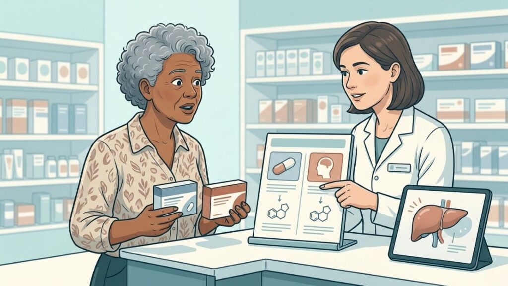 Conferir a composição evita overdose acidental e protege fígado e rins.