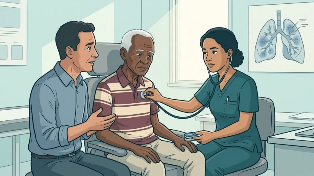 Pneumonia em idosos pode surgir sem febre alta ou tosse intensa.
