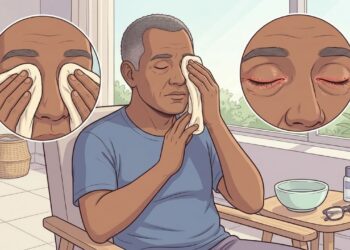 Cílios que amanhecem com casquinhas junto com ardência nos olhos podem indicar inflamação nas pálpebras