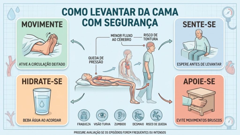 Movimento, pausa, hidratação e apoio tornam o despertar mais seguro.