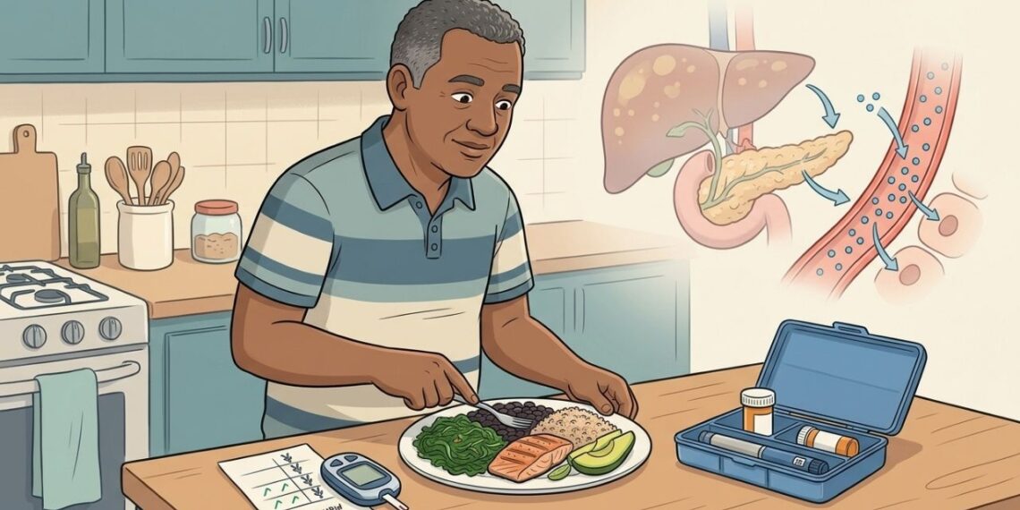 Controlar a diabetes tipo 2 não exige necessariamente insulina no início. Pesquisas sugerem que perda de peso e dieta são igualmente eficazes