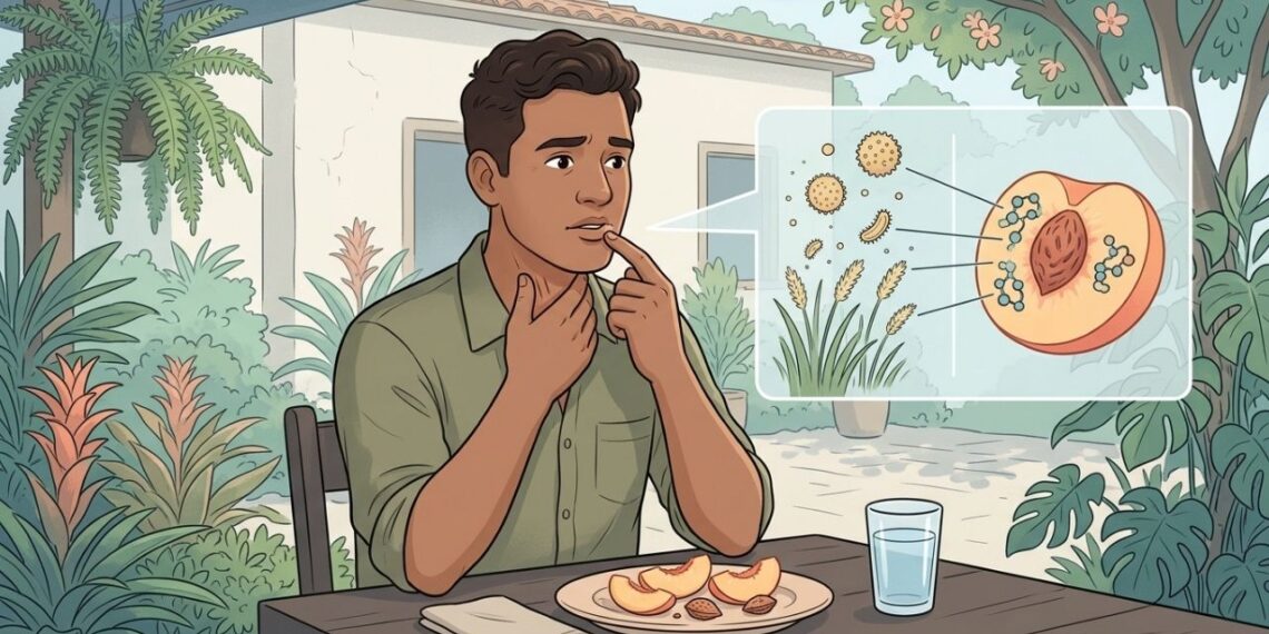 A boca começa a coçar logo após comer maçã, pêssego ou outras frutas cruas? A reação pode ter ligação com alergia ao pólen