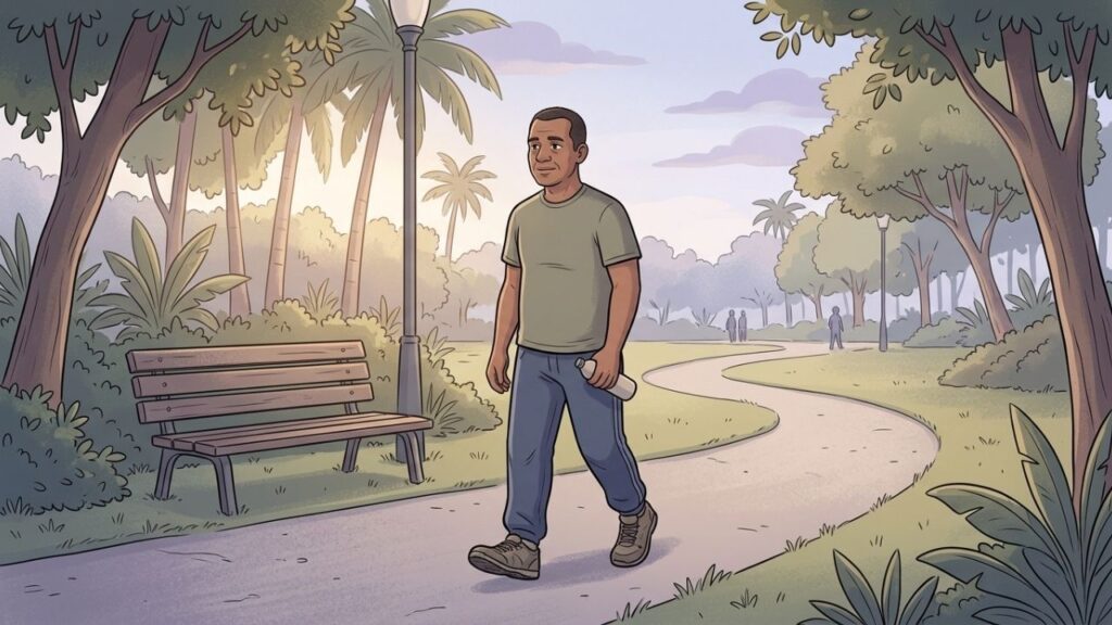 Exercícios regulares podem apoiar o humor, o sono e a recuperação emocional.