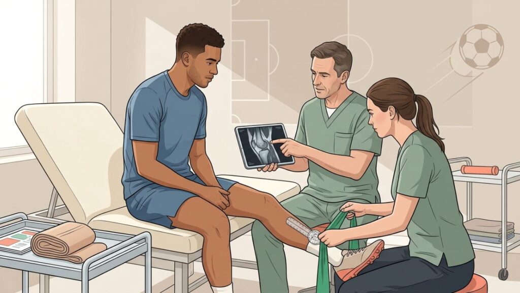 Exames de imagem definem se há estiramento ou ruptura no tendão.
