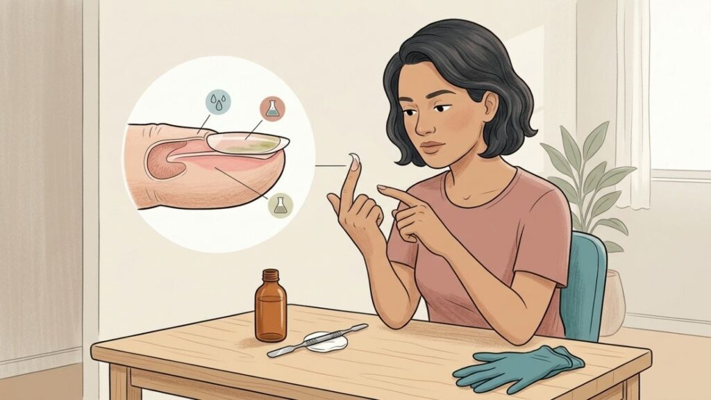 Umidade, manicure agressiva e químicos podem favorecer o descolamento ungueal.