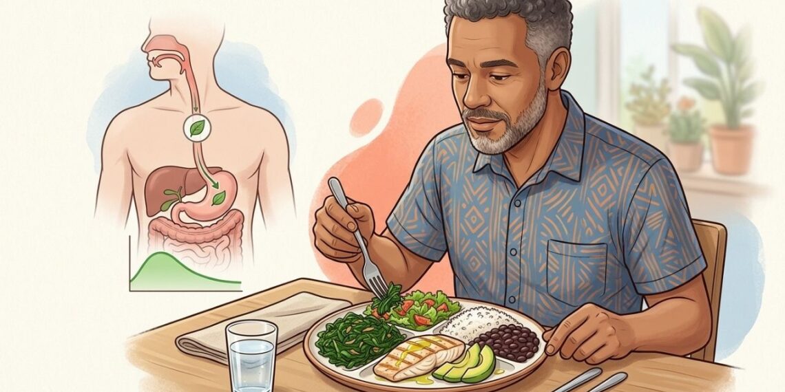 Controlar a glicemia não exige necessariamente cortar todos os carboidratos. Pesquisas sugerem que a ordem dos alimentos é igualmente eficaz