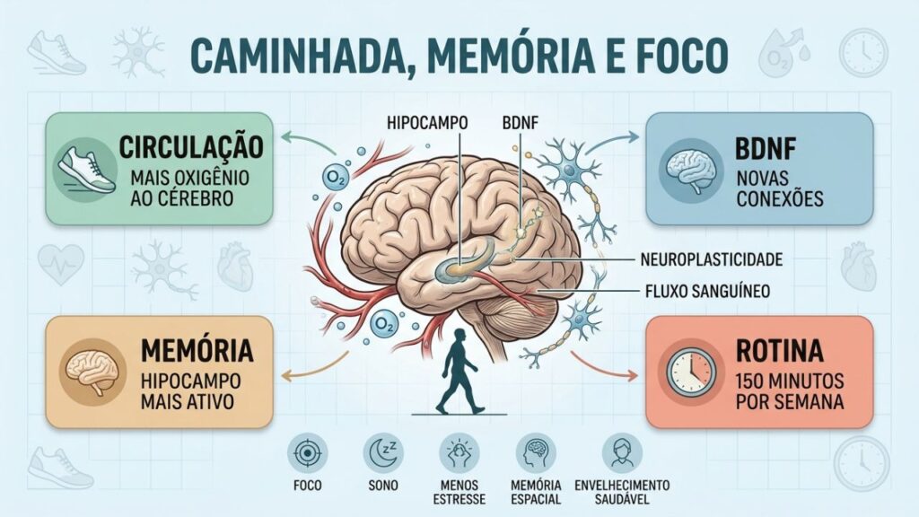 Circulação, BDNF, hipocampo e rotina explicam os ganhos cognitivos.