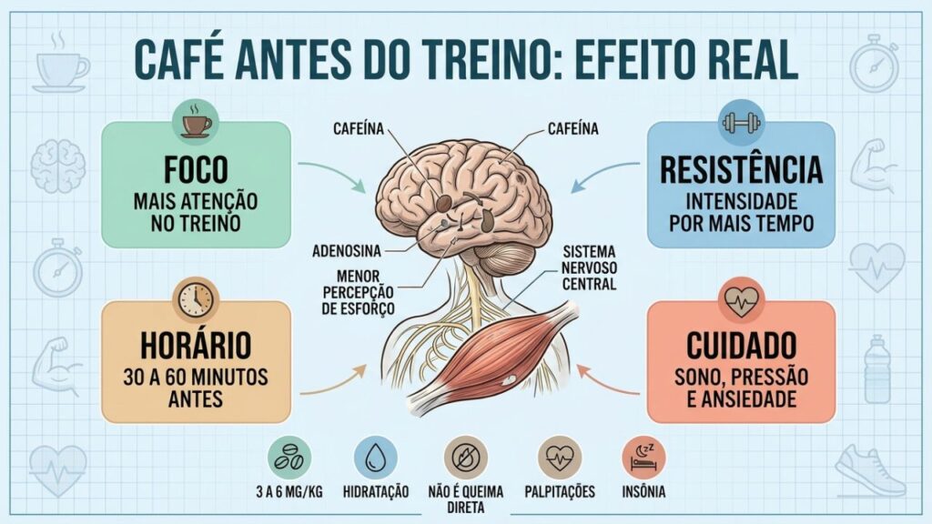 Foco, dose, horário e cuidados explicam o uso seguro da cafeína.